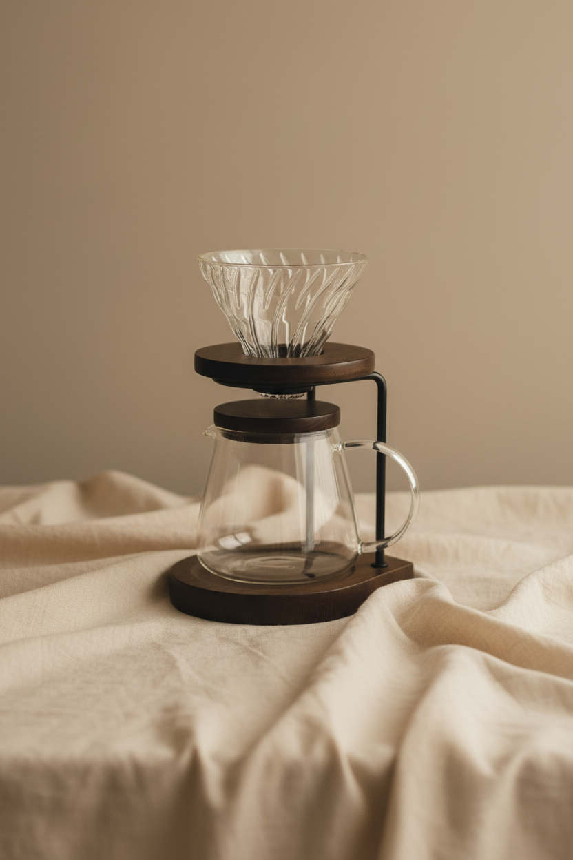 Walnut Drip Stand Set: Drip Stand Set